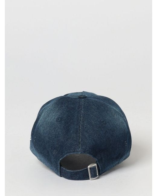 KTZ Blue 9Twenty Ny Yankees Cotton Denim Cap With Embroidered Logo