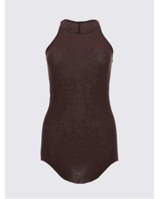 Rick Owens Purple Cotton Basic Top