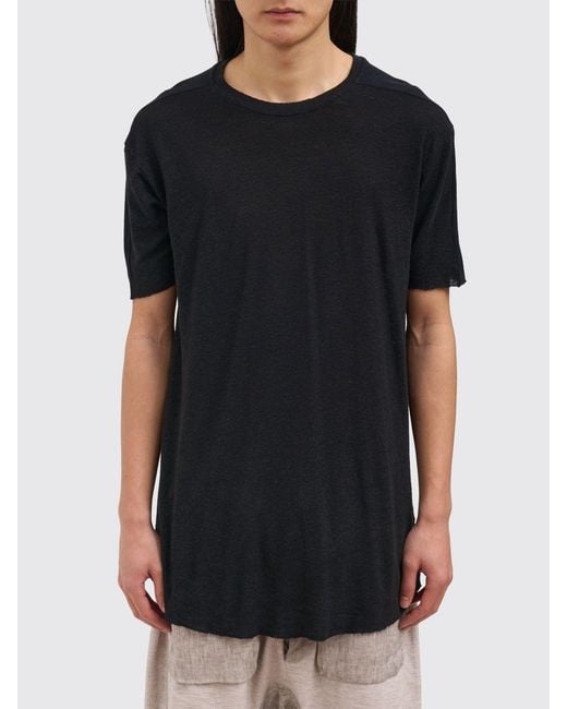 Thom Krom Black Viscose Blend T-Shirt for men