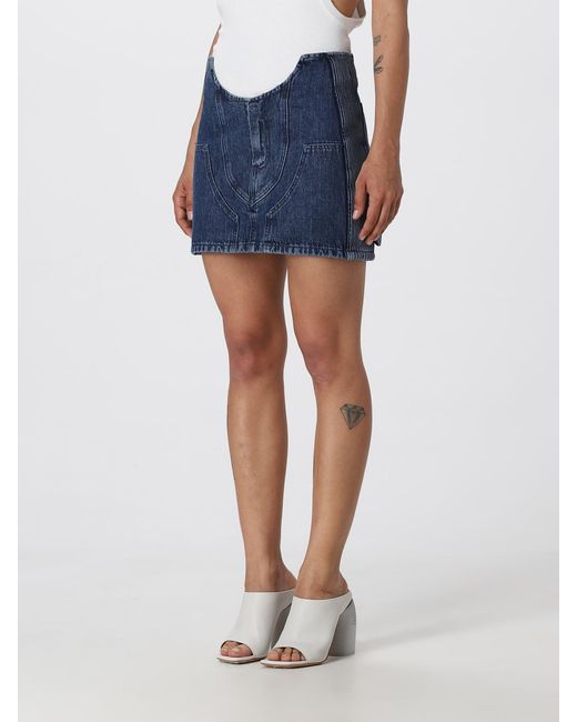 Off-White c/o Virgil Abloh Blue Denim Skirt
