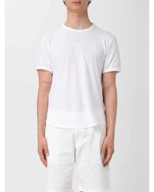 T-Shirt Basic di Sun 68 in White da Uomo