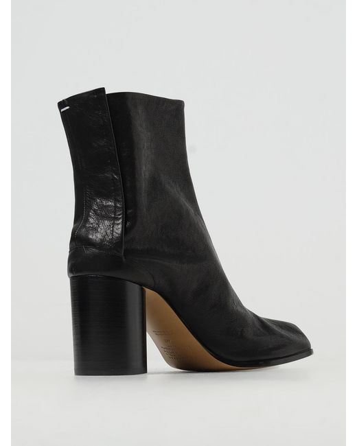 Maison Margiela Black Flat Ankle Boots