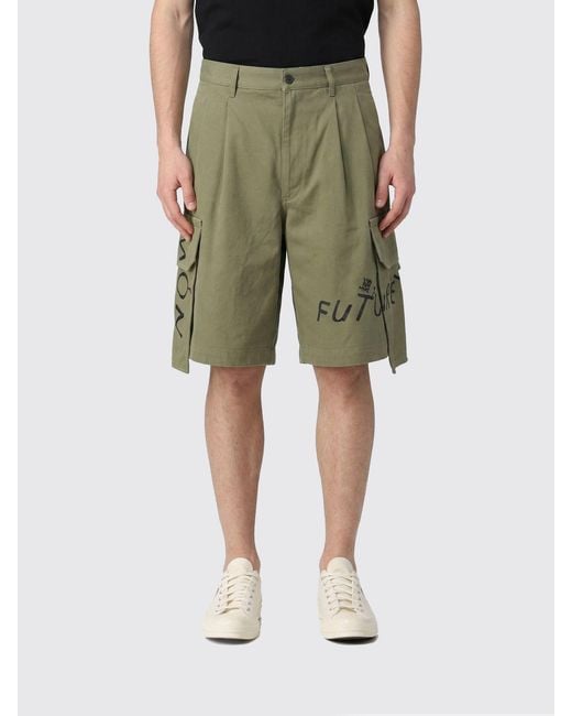 Comme des Garçons Green Cotton Shorts for men