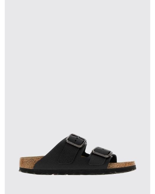 Birkenstock Black Arizona Wire Buckle Aniline Leather Sandals for men