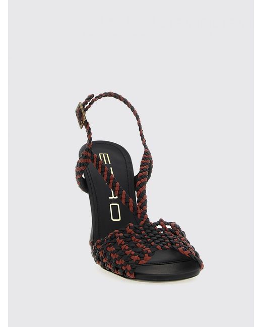 Etro Metallic Flat Sandals