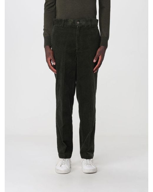 Sebago Black Straight-Fit Cotton Corduroy Trousers for men