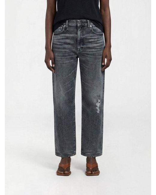 R13 Black Stretch Denim Boyfriend Jeans