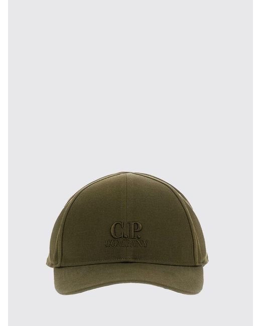 C P Company Green Cotton Hat for men