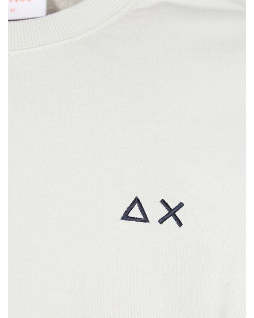 Sun 68 Gray Cotton Crewneck Sweatshirt for men