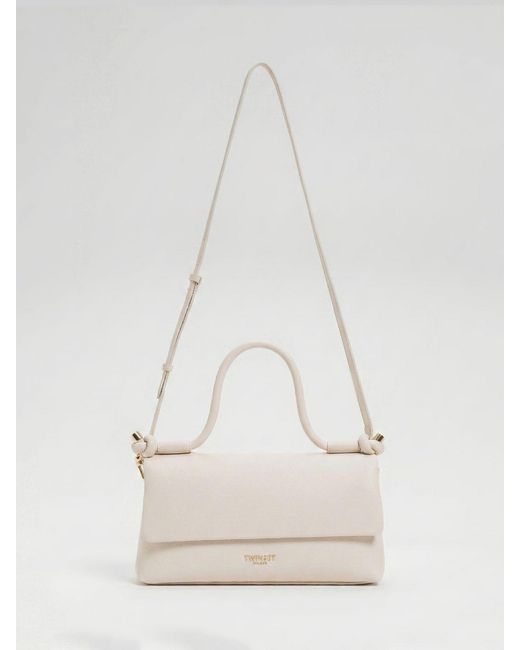 Twinset Natural Faux Leather Bag