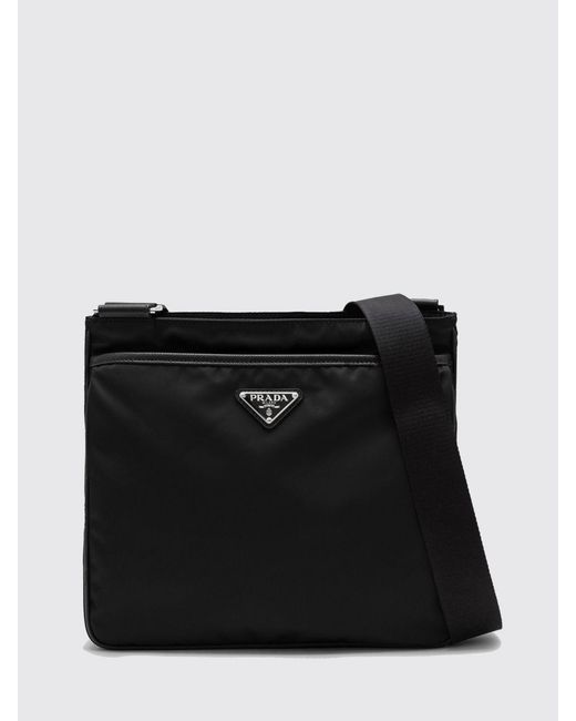 Borsa A Tracolla Re-Nylon Messenger di Prada in Black da Uomo