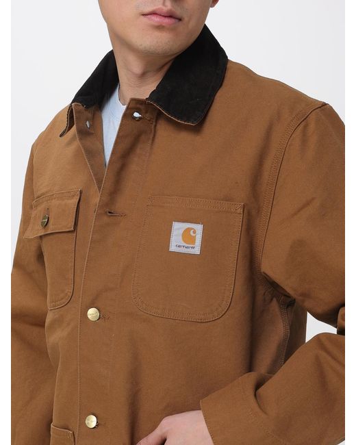 Carhartt Brown Organic Cotton Jacket for men