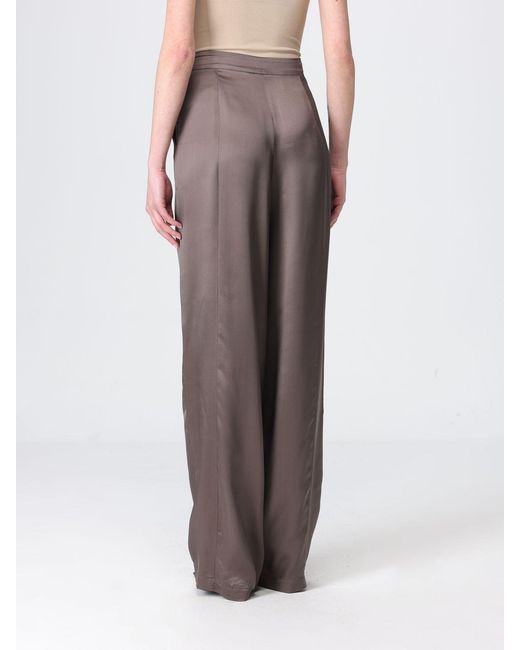 Emporio Armani Brown Satin Palazzo Trousers