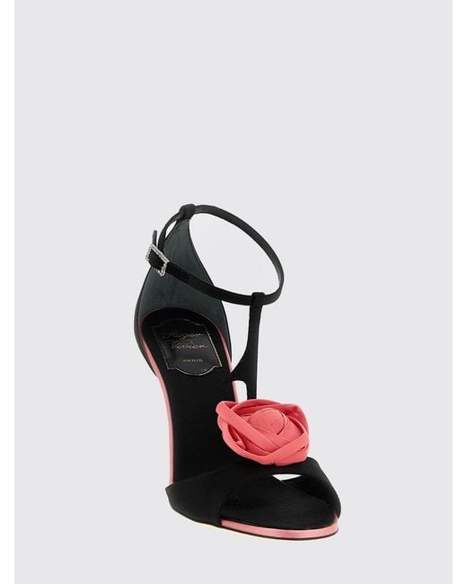 Roger Vivier Black Flat Sandals