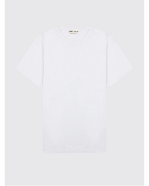 J.W. Anderson White Basic Cotton T-Shirts