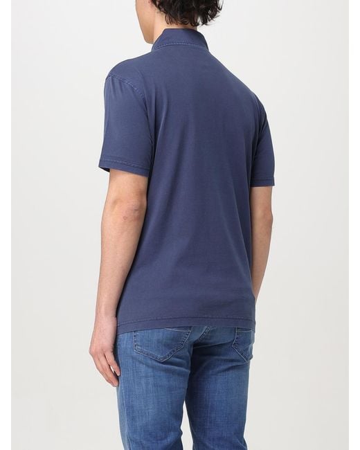 Fay Blue Polo Shirt for men