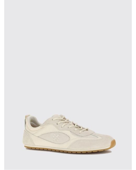 Tory Burch White Leather And Mesh Sneakers