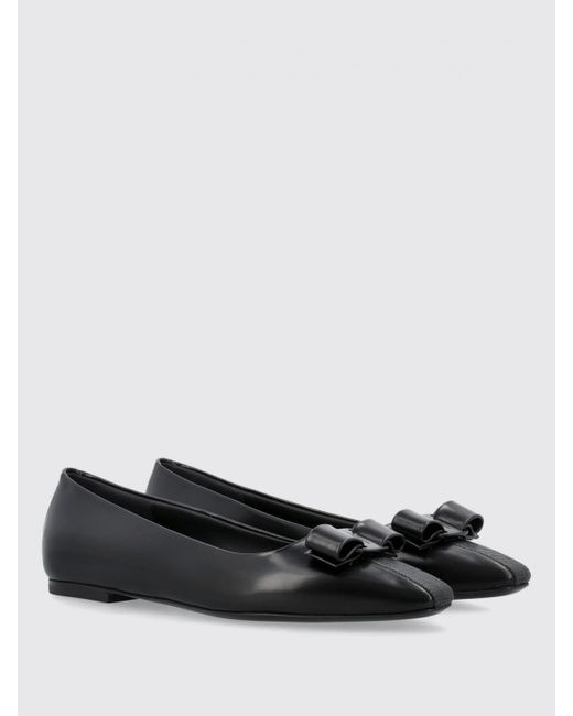 Ferragamo Black Flache Schuhe Damen
