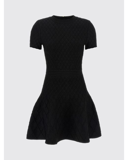 Balmain Black Crewneck Mini Dress