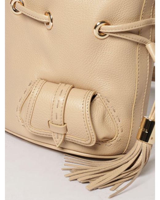 Lancel Natural Premier Flirt Grained Leather Bag