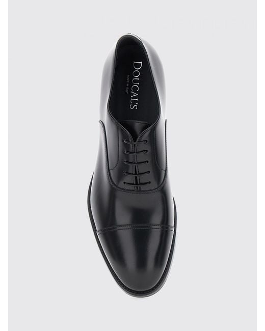 Doucal's White Oxford Formal Lace-Up Shoes for men