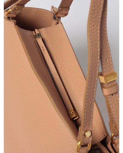 Gianni Chiarini Natural Bloom Hammered Leather Bag