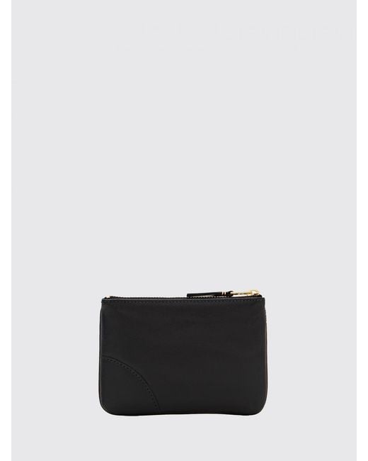 COMME DES GARÇONS PLAY White Comme Des GarÇ Ons Play Zipped Smooth Calfskin Leather Wallet With Logo for men
