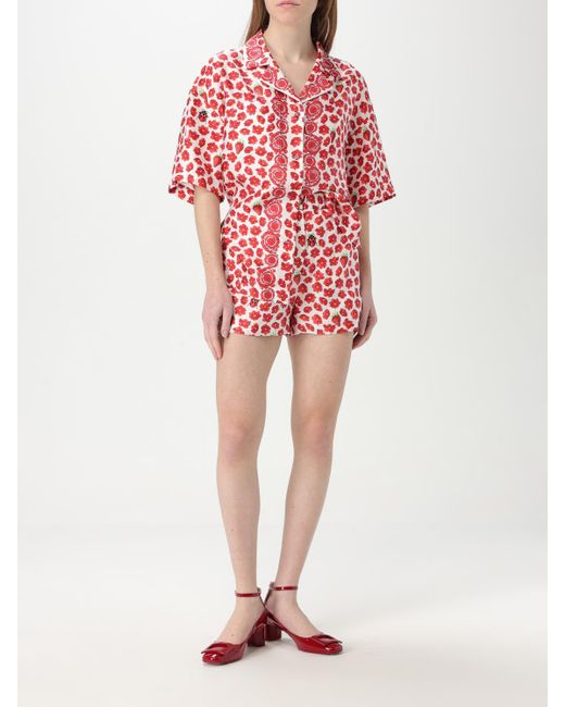 Short Shorts Versace de color Red