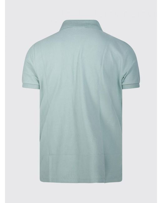 Polo Ralph Lauren Blue Cotton Polo Shirt With Pony Logo for men
