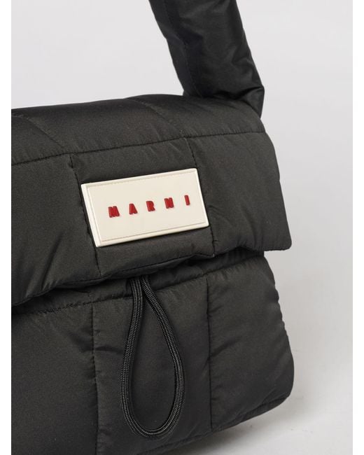 Marni Black Quilted Nylon Bag