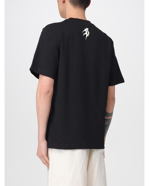 Barrow Black Cotton T-Shirt With Logo for men