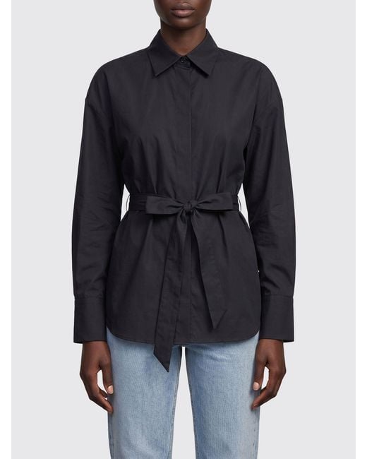 FEDERICA TOSI Blue Cotton Poplin Shirt