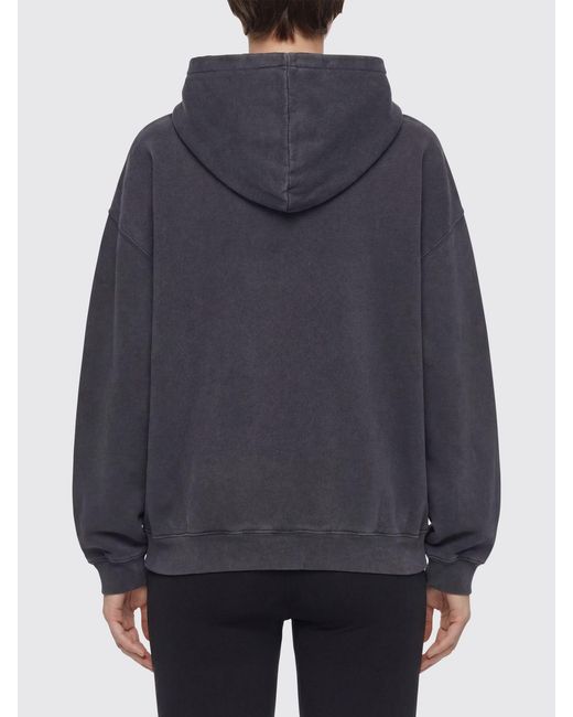 Anine Bing Blue Cotton Hoodie