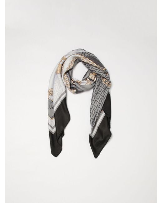 Liu Jo Black Printed Polyester Scarf
