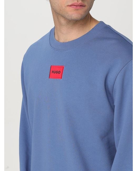 Felpa Basic di HUGO in Blue da Uomo