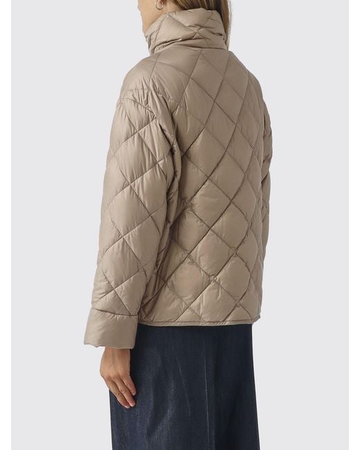 Max Mara Natural Trionfo High-Neck Quilted Nylon Puffer Jacket