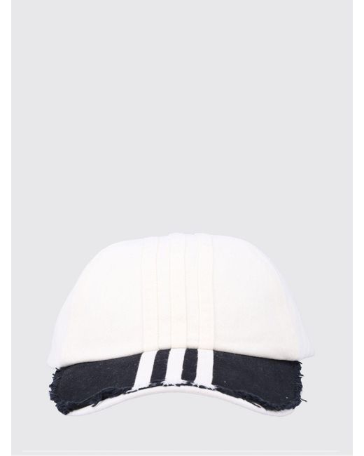 Y-3 White Cotton Hat for men