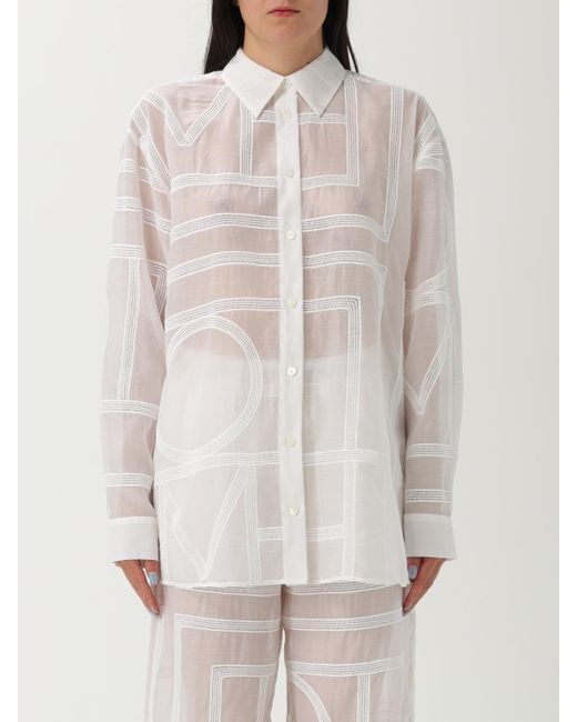 Camisa Mujer Totême  de color White
