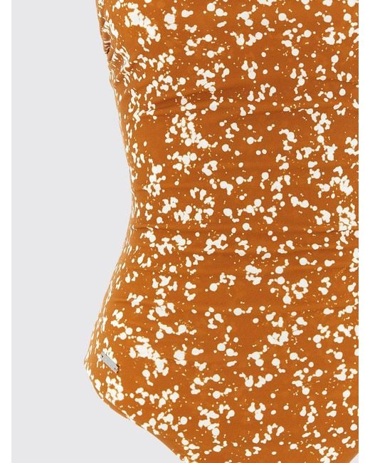 Kiton Red Printed Nylon One-Piece Swimsuit