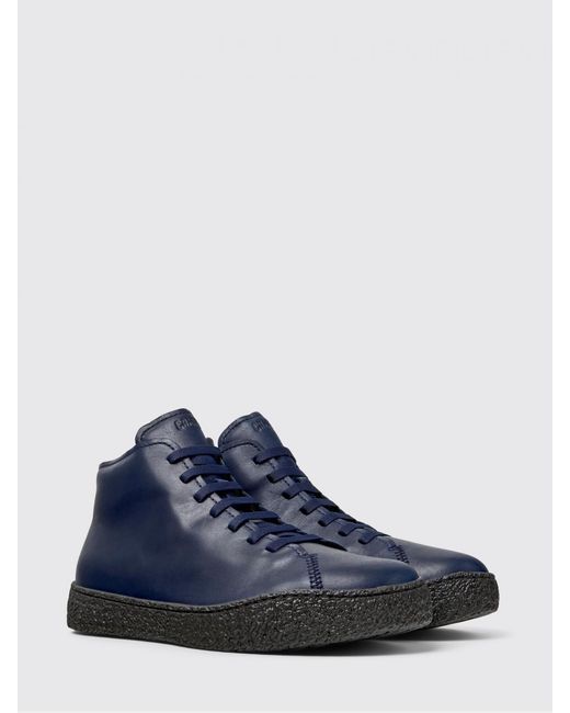Camper Blue Peu Terreno Leather Ankle Boots for men