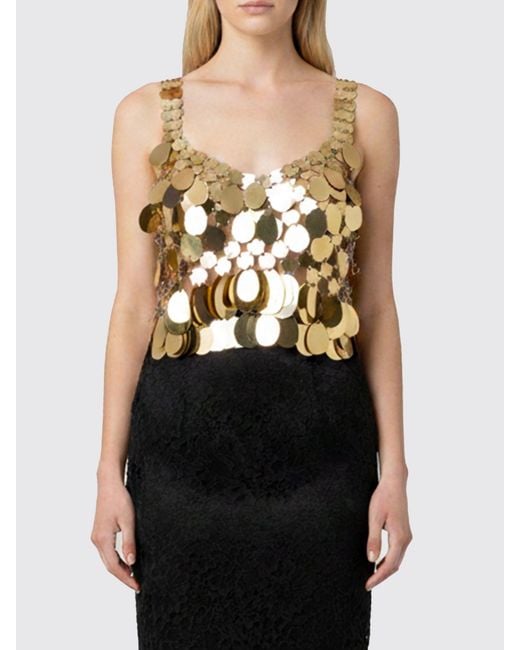 Rabanne Black Sequin Top