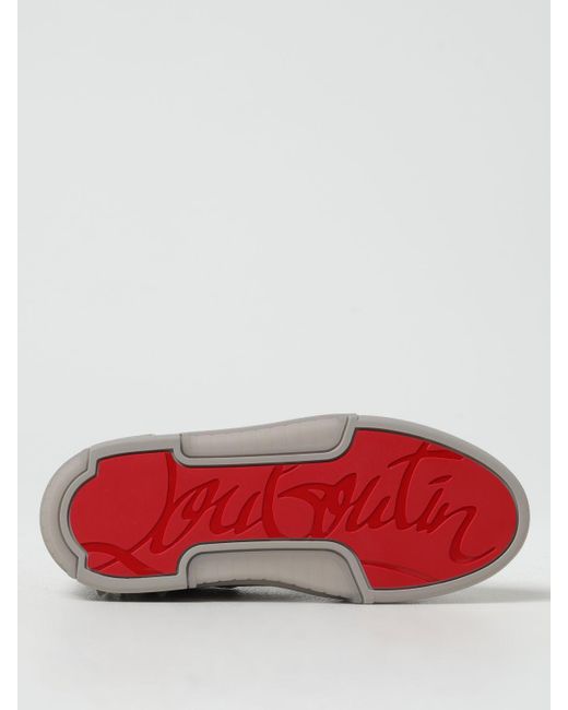 Sneakers in pelle di Christian Louboutin in Gray