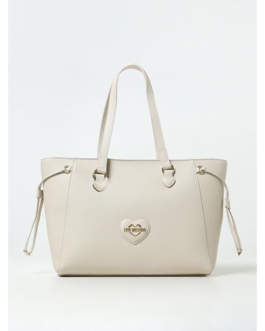 Love Moschino Natural Schultertasche Damen