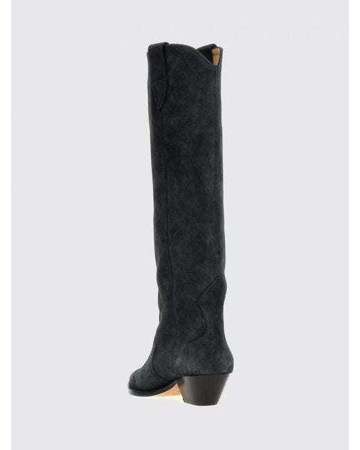 Isabel Marant Black Flat Ankle Boots