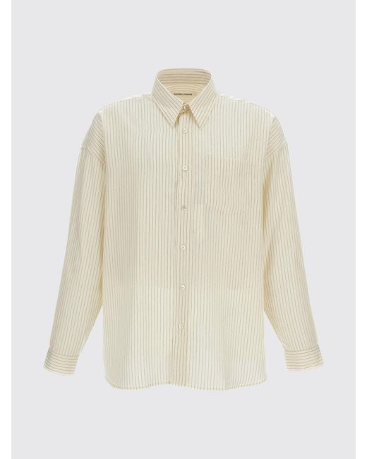 sunflower Natural Relaxed Fit Striped Tencel Shirt With Patch Pocket for men