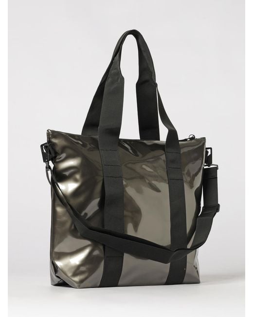 Rains Black Waterproof Tote Bag