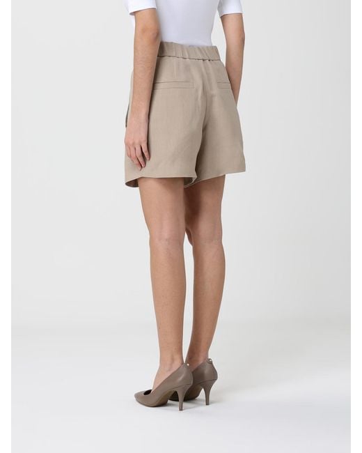 Brunello Cucinelli Natural Linen Blend Shorts