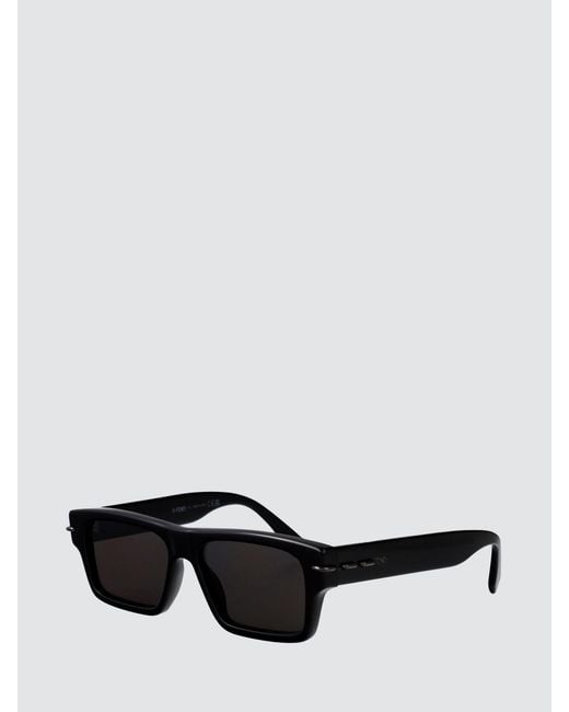 Fendi White Rectangular Acetate Sunglasses With Contrasting Logo for men