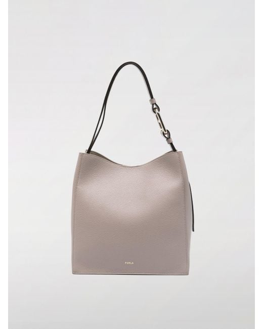 Furla Natural Schultertasche Damen