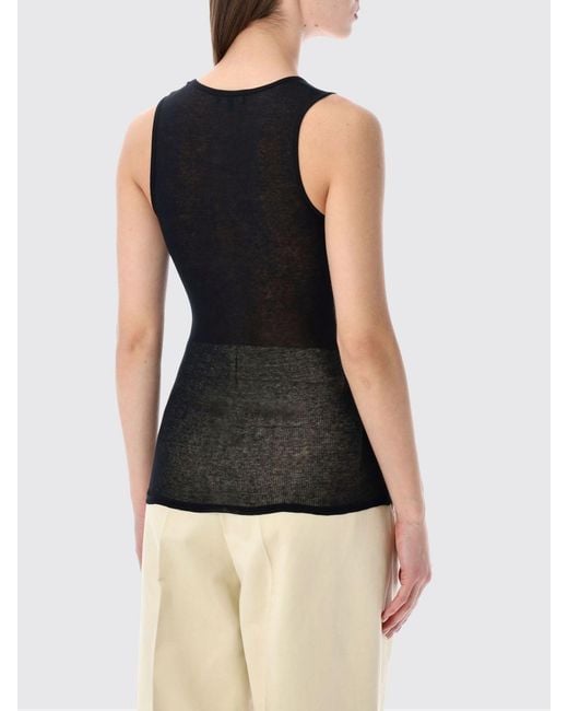 Soeur Black Basic Cotton Tank Top